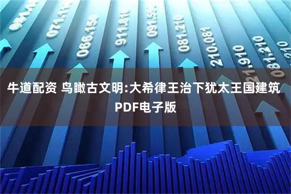 牛道配资 鸟瞰古文明:大希律王治下犹太王国建筑 PDF电子版